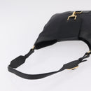 GUCCI Jackie Shoulder Bag Canvas Black Gold 001 4129 Auth 207102A-7