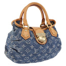 LOUIS VUITTON Monogram Denim Preity Hand Bag Blue M95020 LV Auth 207103V-1