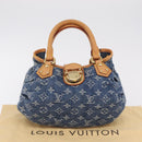 LOUIS VUITTON Monogram Denim Preity Hand Bag Blue M95020 LV Auth 207103V-30