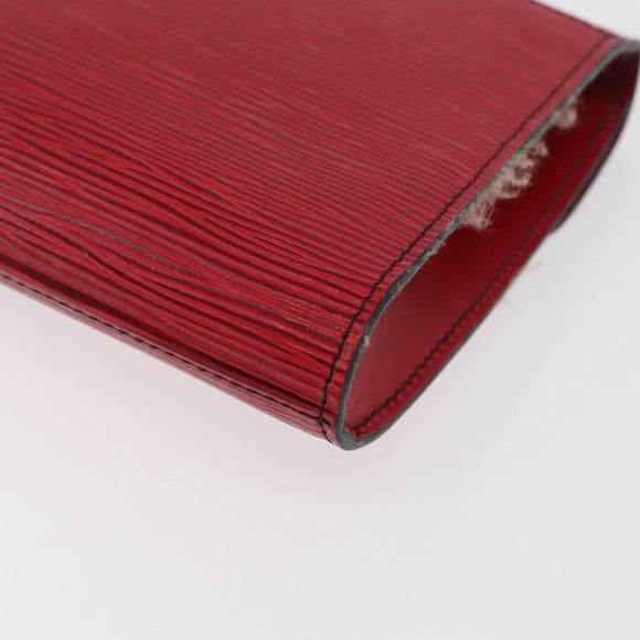 LOUIS VUITTON Epi Art Deco Clutch Bag Red M52637 LV Auth 207106