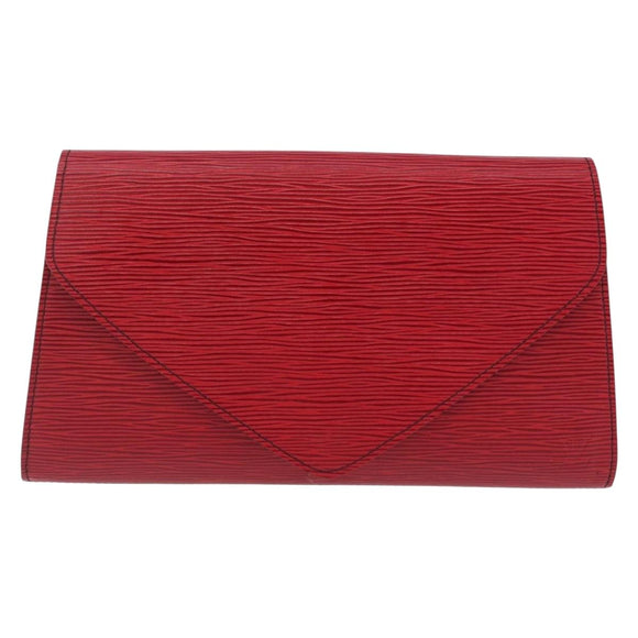 LOUIS VUITTON Epi Art Deco Clutch Bag Red M52637 LV Auth 207106