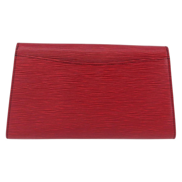 LOUIS VUITTON Epi Art Deco Clutch Bag Red M52637 LV Auth 207106
