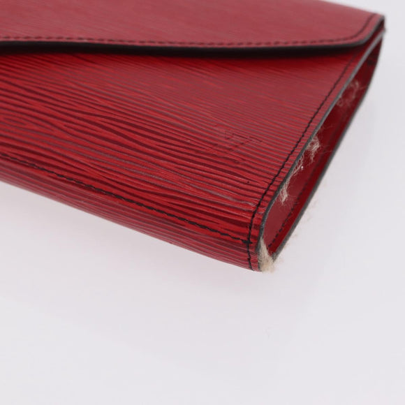 LOUIS VUITTON Epi Art Deco Clutch Bag Red M52637 LV Auth 207106