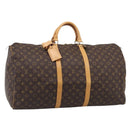 LOUIS VUITTON Monogram Keepall 60 Boston Bag M41422 LV Auth 207108V-1