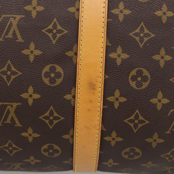 LOUIS VUITTON Monogram Keepall 60 Boston Bag M41422 LV Auth 207108V