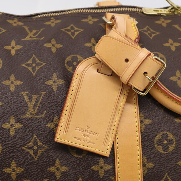 LOUIS VUITTON Monogram Keepall 60 Boston Bag M41422 LV Auth 207108V
