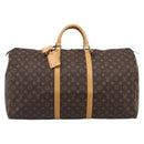 LOUIS VUITTON Monogram Keepall 60 Boston Bag M41422 LV Auth 207108V-2