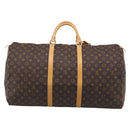 LOUIS VUITTON Monogram Keepall 60 Boston Bag M41422 LV Auth 207108V-3