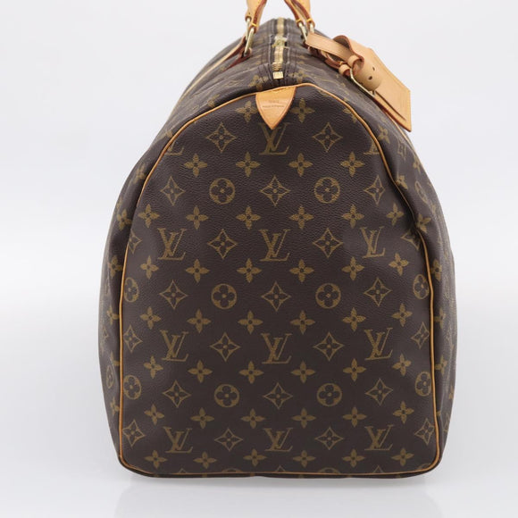 LOUIS VUITTON Monogram Keepall 60 Boston Bag M41422 LV Auth 207108V