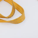Balenciaga Bazaar Shopper Bag Leather 2way Yellow Silver 443096 Auth 207110A-10