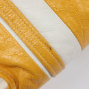 Balenciaga Bazaar Shopper Bag Leather 2way Yellow Silver 443096 Auth 207110A-19