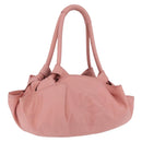 LOEWE Hand Bag Leather Pink Silver Auth 207112A-1