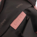 LOEWE Hand Bag Leather Pink Silver Auth 207112A-16