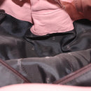 LOEWE Hand Bag Leather Pink Silver Auth 207112A-19