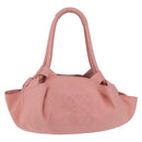 LOEWE Hand Bag Leather Pink Silver Auth 207112A-2
