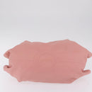 LOEWE Hand Bag Leather Pink Silver Auth 207112A-9