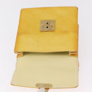 LOUIS VUITTON Monogram Vernis Spring Street Bag Lime Yellow M91068 Auth 207113-18