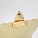 LOUIS VUITTON Monogram Vernis Spring Street Bag Lime Yellow M91068 Auth 207113-19