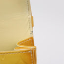 LOUIS VUITTON Monogram Vernis Spring Street Bag Lime Yellow M91068 Auth 207113-21