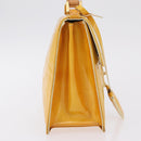 LOUIS VUITTON Monogram Vernis Spring Street Bag Lime Yellow M91068 Auth 207113-6
