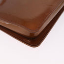 LOUIS VUITTON Monogram Vernis Lexington Pouch Bronze M91133 LV Auth 207114A-12