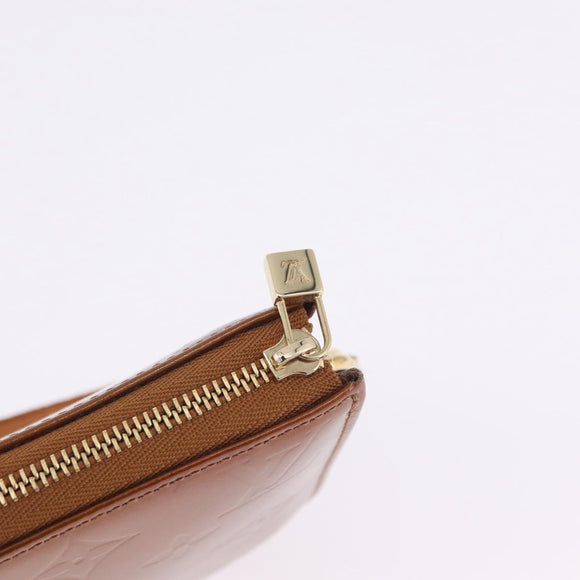 LOUIS VUITTON Monogram Vernis Lexington Pouch Bronze M91133 LV Auth 207114A