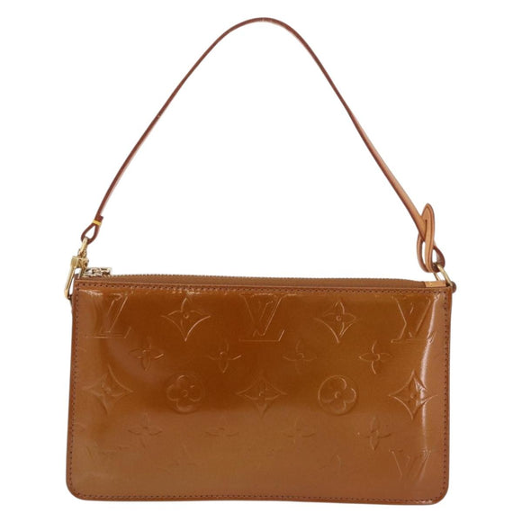 LOUIS VUITTON Monogram Vernis Lexington Pouch Bronze M91133 LV Auth 207114A