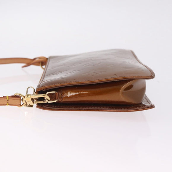 LOUIS VUITTON Monogram Vernis Lexington Pouch Bronze M91133 LV Auth 207114A