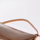 LOUIS VUITTON Monogram Vernis Lexington Pouch Bronze M91133 LV Auth 207114A-8