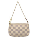 LOUIS VUITTON Damier Azur Mini Pochette Accessoires Pouch N63005 LV Auth 207118-2