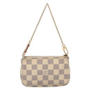 LOUIS VUITTON Damier Azur Mini Pochette Accessoires Pouch N63005 LV Auth 207118-3