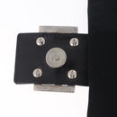 FENDI Mamma Baguette Shoulder Bag Cotton jersey Black Silver Auth 207120-18