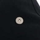 FENDI Mamma Baguette Shoulder Bag Cotton jersey Black Silver Auth 207120-19