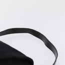 FENDI Mamma Baguette Shoulder Bag Cotton jersey Black Silver Auth 207120-8