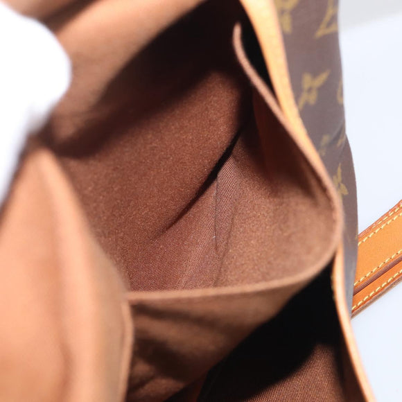 LOUIS VUITTON Monogram Saumur 35 Shoulder Bag M42254 LV Auth 207125V