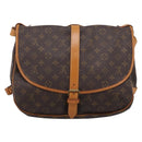 LOUIS VUITTON Monogram Saumur 35 Shoulder Bag M42254 LV Auth 207125V-3