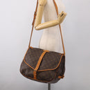 LOUIS VUITTON Monogram Saumur 35 Shoulder Bag M42254 LV Auth 207125V-31