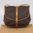 LOUIS VUITTON Monogram Saumur 35 Shoulder Bag M42254 LV Auth 207125V-32