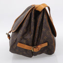 LOUIS VUITTON Monogram Saumur 35 Shoulder Bag M42254 LV Auth 207125V-5
