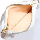 LOUIS VUITTON Monogram Multicolor Pochette Cles Purse White M92655 Auth 207127-15