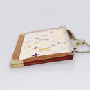 LOUIS VUITTON Monogram Multicolor Pochette Cles Purse White M92655 Auth 207127-5