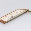 LOUIS VUITTON Monogram Multicolor Pochette Cles Purse White M92655 Auth 207127-6