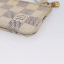 LOUIS VUITTON Damier Azur Pochette Cles Coin Purse N62659 LV Auth 207128-10
