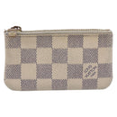 LOUIS VUITTON Damier Azur Pochette Cles Coin Purse N62659 LV Auth 207128-2