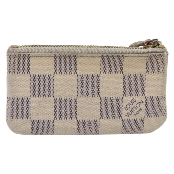 LOUIS VUITTON Damier Azur Pochette Cles Coin Purse N62659 LV Auth 207128