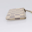 LOUIS VUITTON Damier Azur Pochette Cles Coin Purse N62659 LV Auth 207128-5