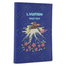 LOUIS VUITTON Monogram Couvel Tulle Passopole Passport Case Blue LV Auth 207134SM-1