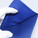 LOUIS VUITTON Monogram Couvel Tulle Passopole Passport Case Blue LV Auth 207134SM-18