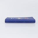 LOUIS VUITTON Monogram Couvel Tulle Passopole Passport Case Blue LV Auth 207134SM-5