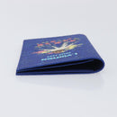 LOUIS VUITTON Monogram Couvel Tulle Passopole Passport Case Blue LV Auth 207134SM-6
